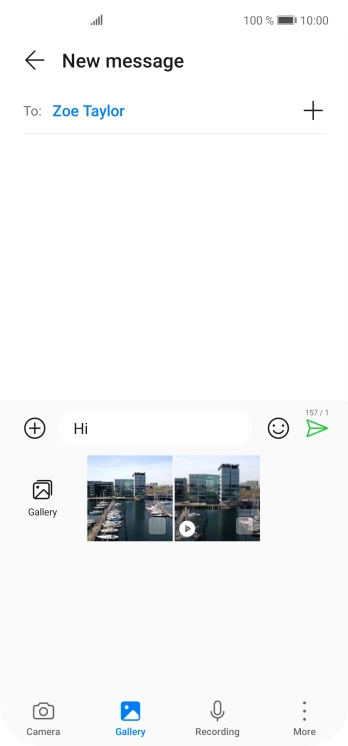 Press Gallery and go to the required folder. Press Gallery and go to the required folder.