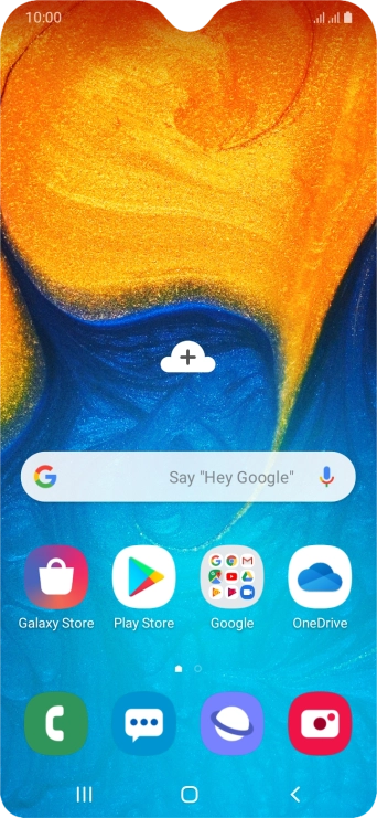 Slide two fingers downwards starting from the top of the screen.