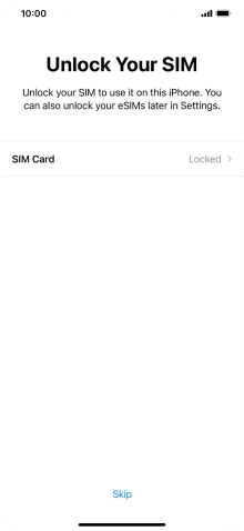 Press SIM Card.