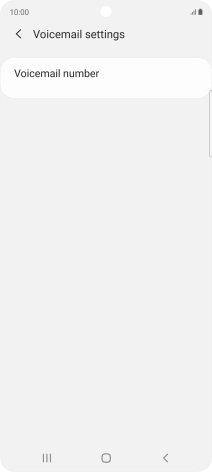 Press Voicemail number.