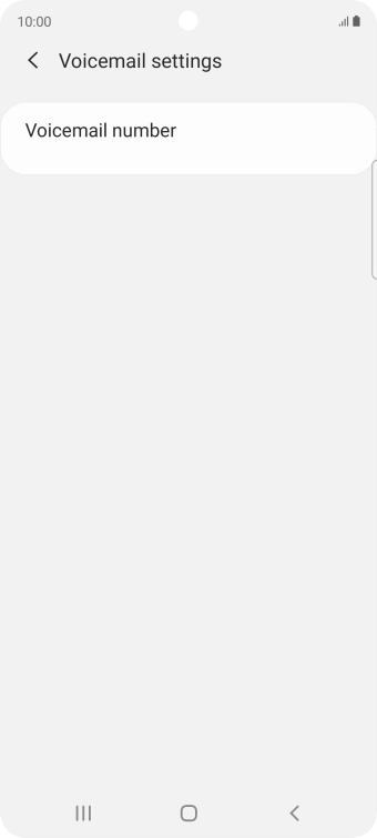 Press Voicemail number.
