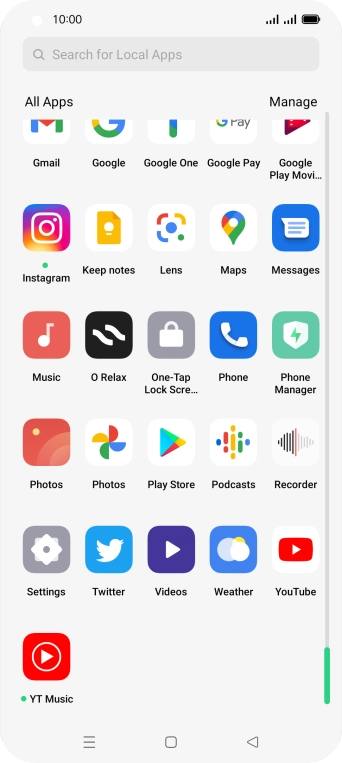 Press Play Store.