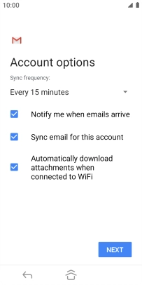 Press the drop down list below 'Sync frequency:'.