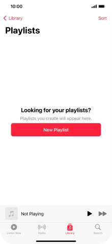 Press New Playlist.