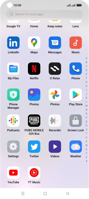 Press Play Store.