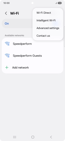 Press Intelligent Wi-Fi.