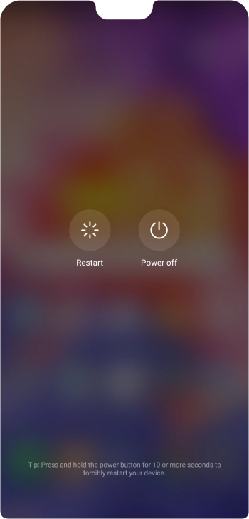 Press Power off.