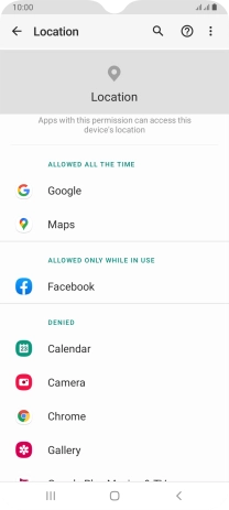 Press the required app.