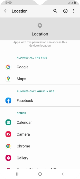 Press the required app. Press the required app.