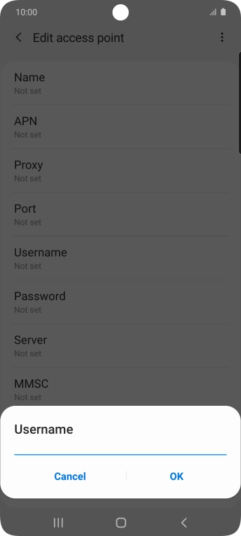Key in o2 and press OK.