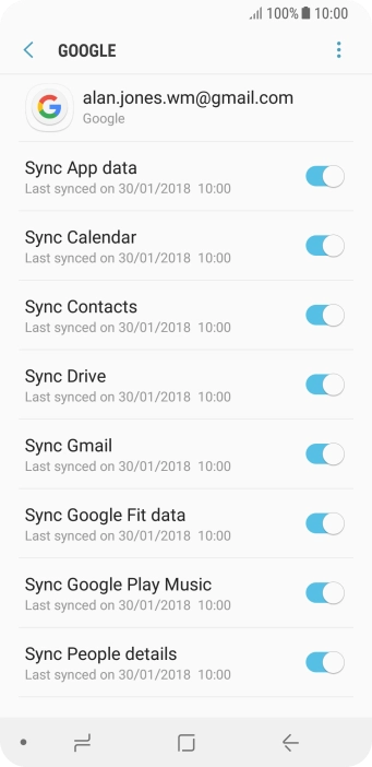 Press the Home key to return to the home screen.