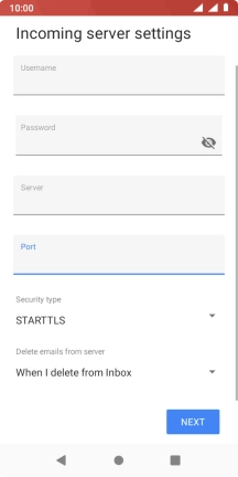 Press the drop down list below 'Security type'.