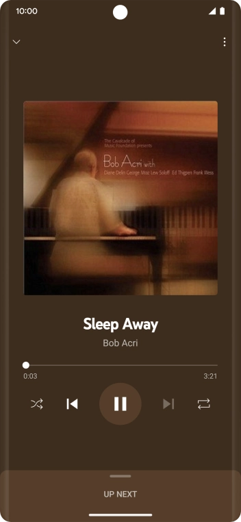 Press arrow right to go to the next audio file.