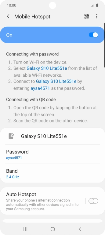 Press the Home key to return to the home screen.