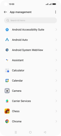 Press the required app.