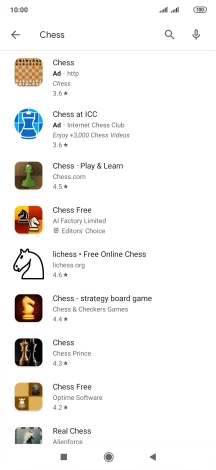 Press the required app.