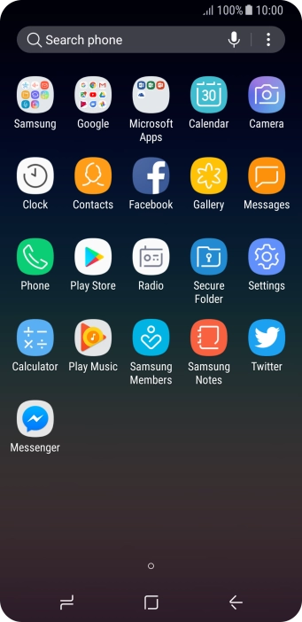 Press Samsung.