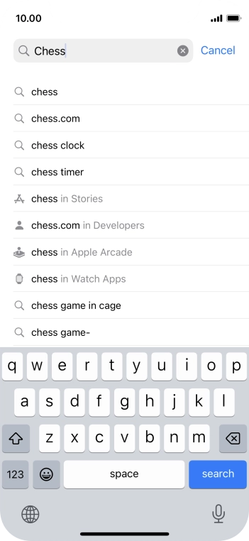 Press search.