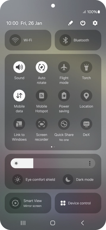 Press the screen recording icon.