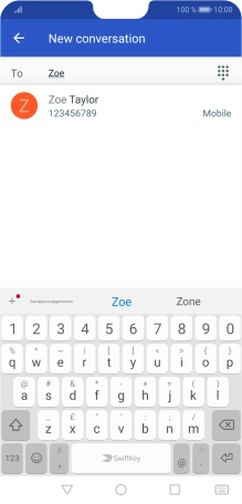 Press the required contact.