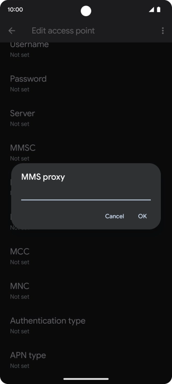 Key in 82.132.254.1 and press OK.