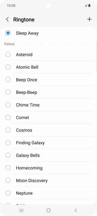 Press the Home key to return to the home screen.