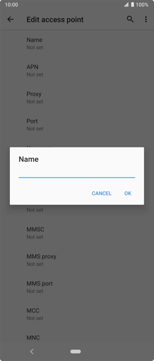 Key in O2 UK Internet and press OK.