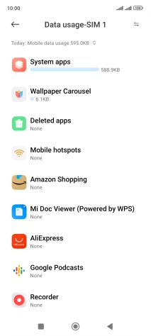 Press the drop down list.