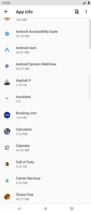 Press the required app. Press the required app.