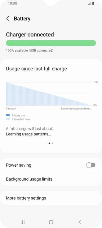 Press Power saving.
