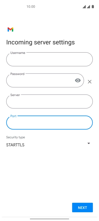 Press the drop down list below 'Security type'.
