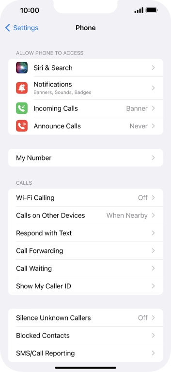 Press Wi-Fi Calling.