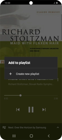 Press Create a new playlist.
