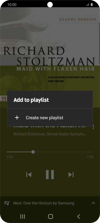Press Create a new playlist.