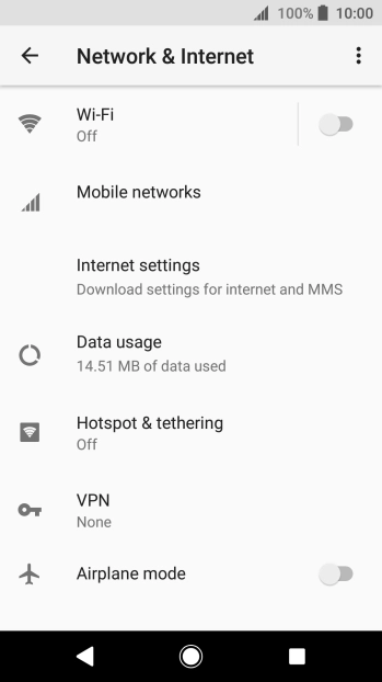 Press Mobile networks.