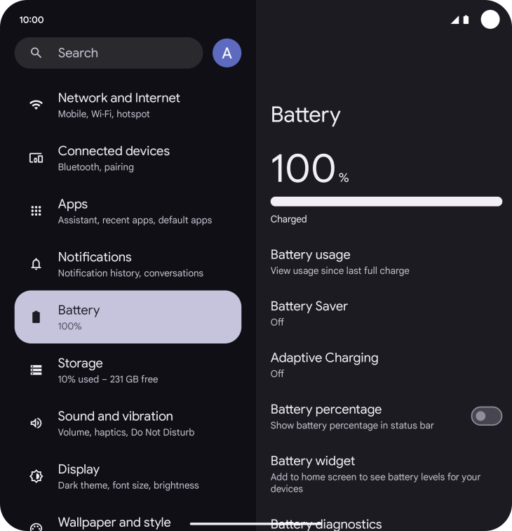 Press Battery Saver. Press Battery Saver.