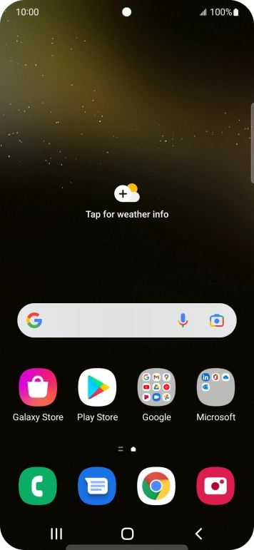Slide your finger upwards on the screen.