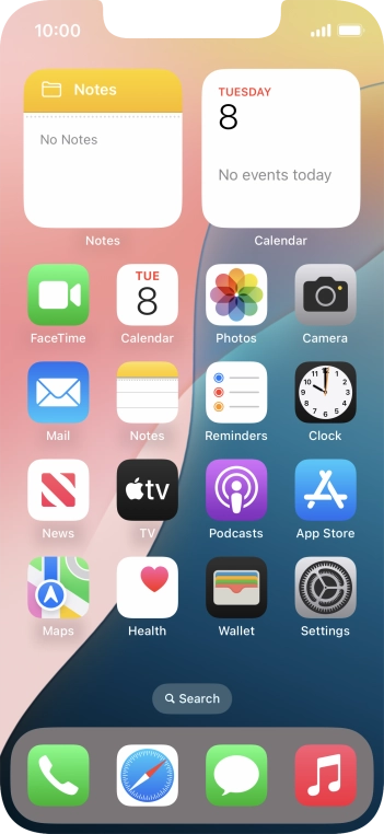 Press the phone icon.