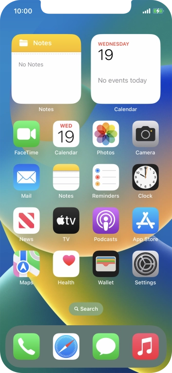 When the battery charging icon is displayed, charging is in progress.