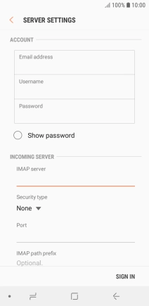 Press the drop down list below 'Security type'.