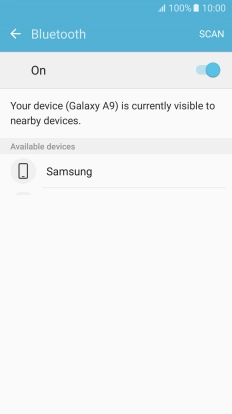 Press the required Bluetooth device and follow the instructions on the screen to pair the device with your phone.