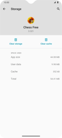 Press Clear cache.
