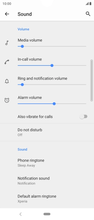 Press the Home key to return to the home screen.