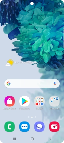 Slide your finger upwards on the screen.