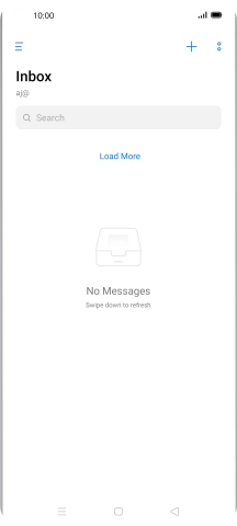 Slide your finger right starting from the left side of the screen.