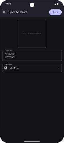 Press the field below 'Location' and go to the required folder.