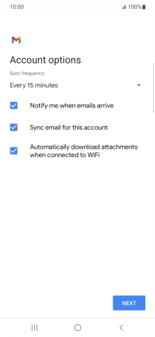 Press the drop down list below 'Sync frequency:'.