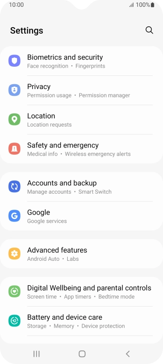 Press Google.