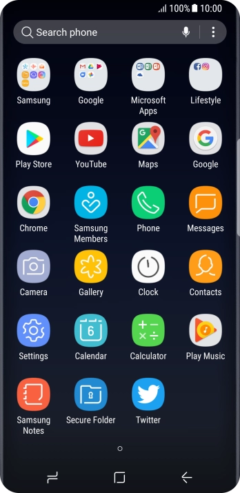 Press Samsung.