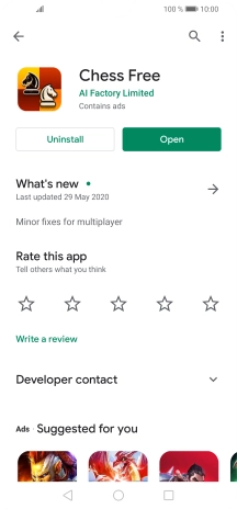 Press the Home key to return to the home screen.